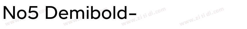 No5 Demibold字体转换